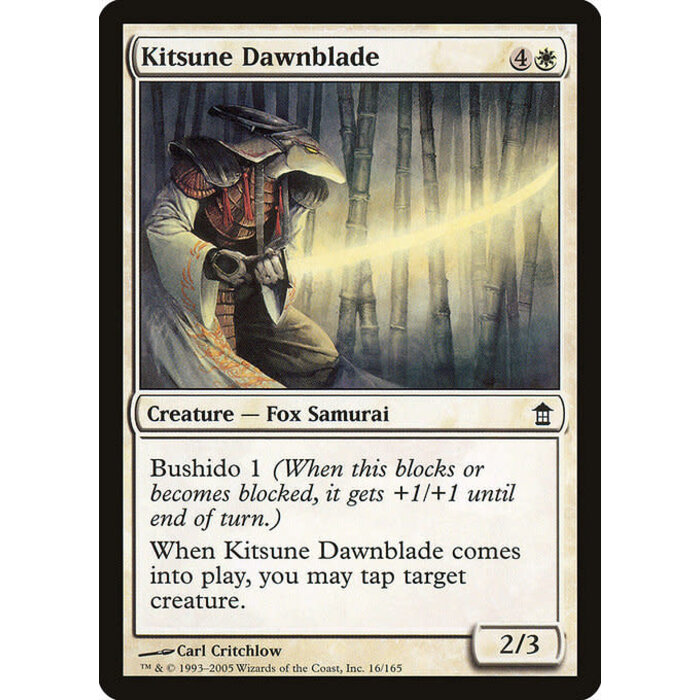 Magic: The Gathering Kitsune Dawnblade (016) Moderately Played