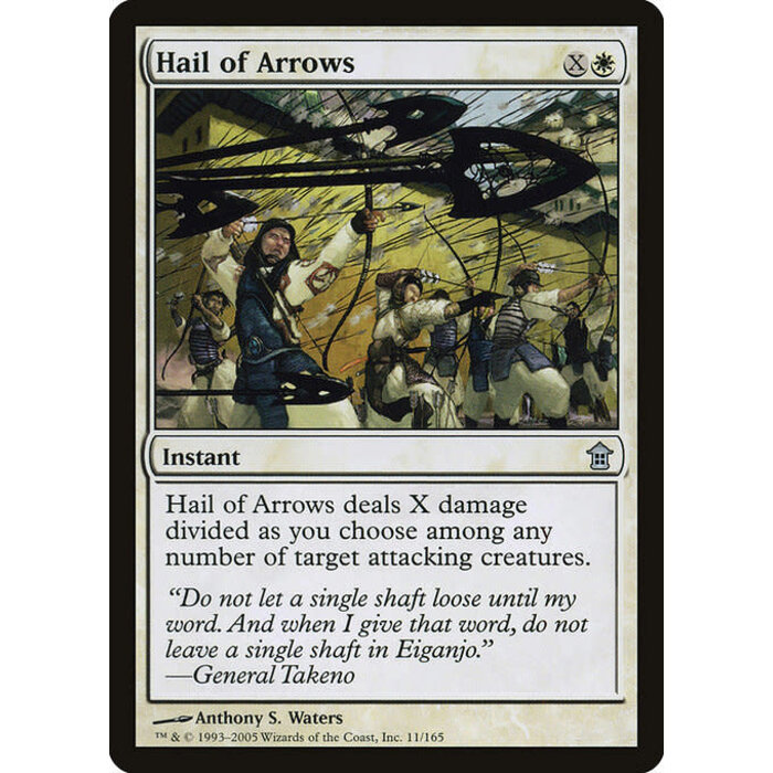 Magic: The Gathering Hail of Arrows (011) Moderately Played