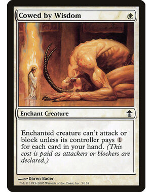 Magic: The Gathering Cowed by Wisdom (005) Moderately Played