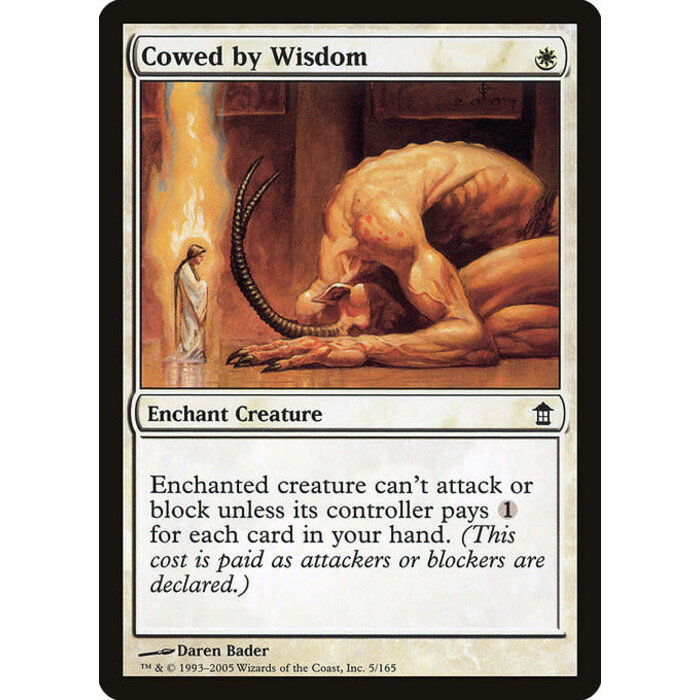 Magic: The Gathering Cowed by Wisdom (005) Moderately Played