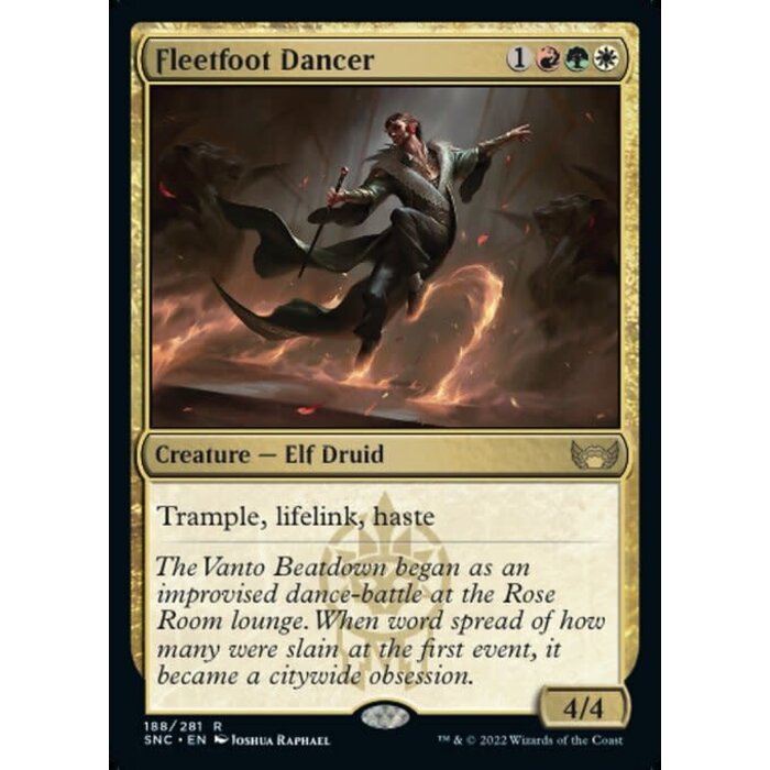Magic: The Gathering Fleetfoot Dancer (188) Near Mint Foil
