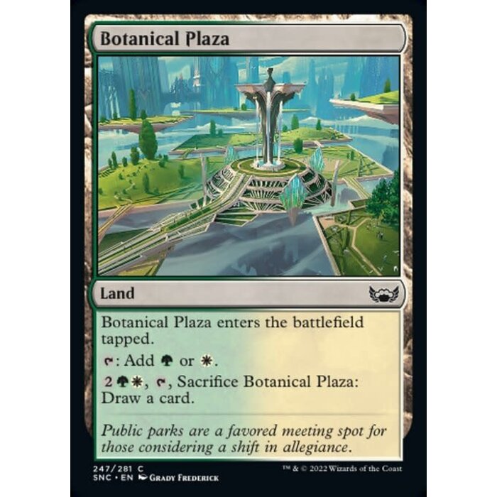 Magic: The Gathering Botanical Plaza (247) Near Mint Foil