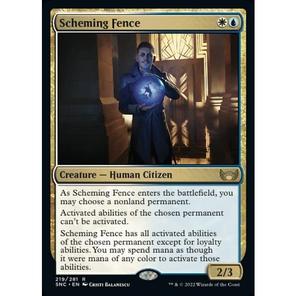 Magic: The Gathering Scheming Fence (219) Near Mint