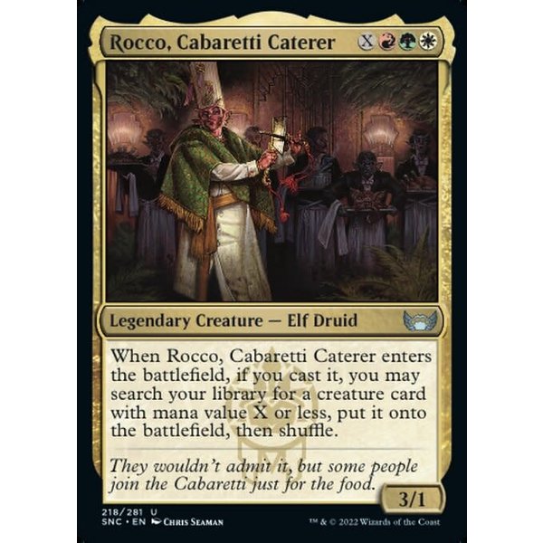 Magic: The Gathering Rocco, Cabaretti Caterer (218) Near Mint