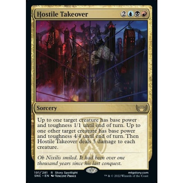 Magic: The Gathering Hostile Takeover (191) Near Mint