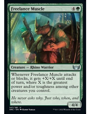 Magic: The Gathering Freelance Muscle (147) Near Mint Foil