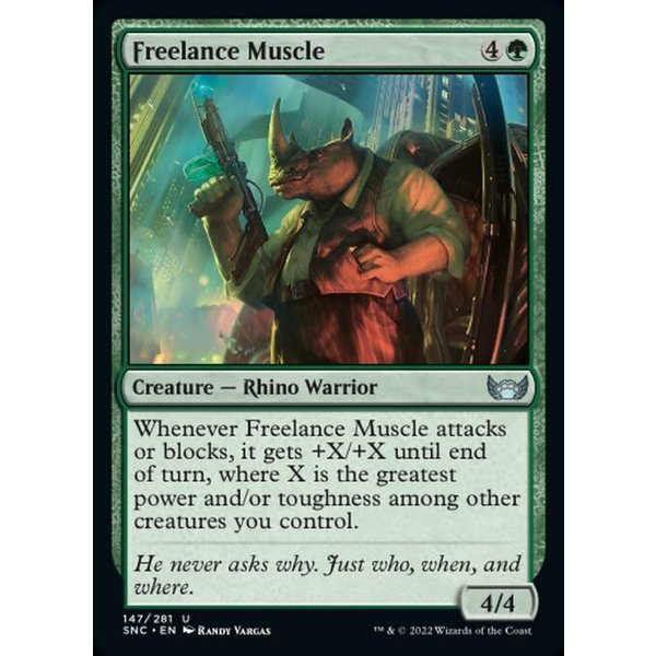 Magic: The Gathering Freelance Muscle (147) Near Mint Foil