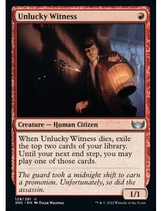 Magic: The Gathering Unlucky Witness (128) Near Mint