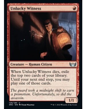 Magic: The Gathering Unlucky Witness (128) Near Mint