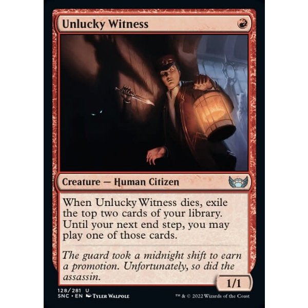 Magic: The Gathering Unlucky Witness (128) Near Mint