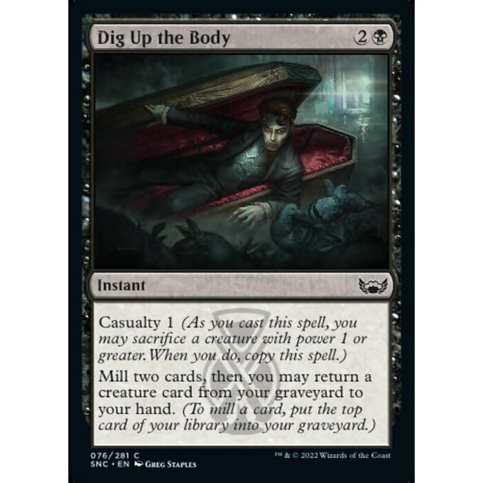 Magic: The Gathering Dig Up the Body (076) Near Mint Foil