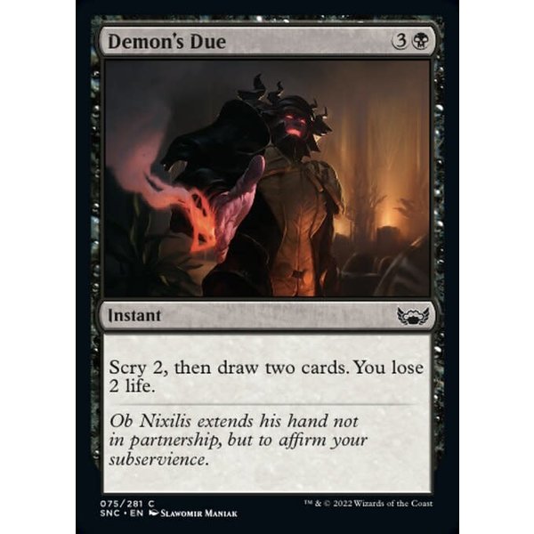 Magic: The Gathering Demon's Due (075) Near Mint