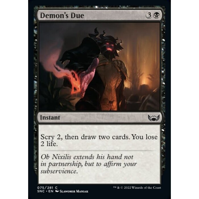 Magic: The Gathering Demon's Due (075) Near Mint Foil