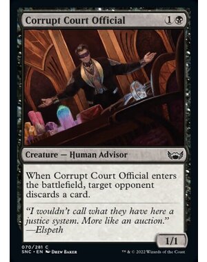 Magic: The Gathering Corrupt Court Official (070) Near Mint