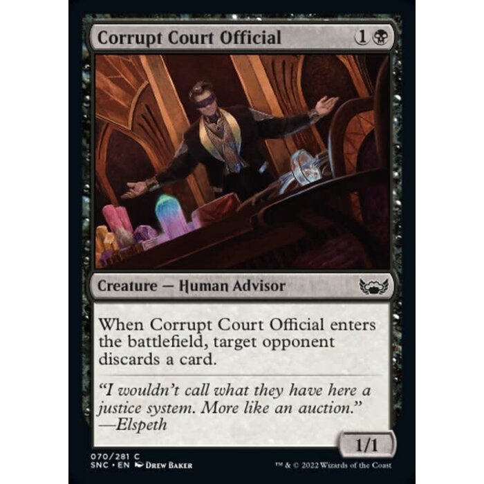 Magic: The Gathering Corrupt Court Official (070) Near Mint