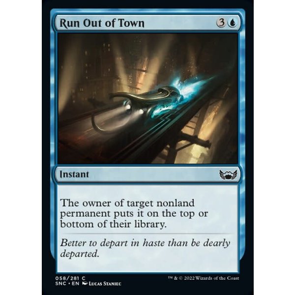 Magic: The Gathering Run Out of Town (058) Lightly Played