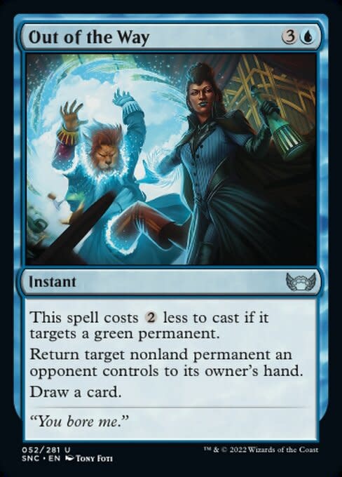 (052) Magic The Gathering Streets of New Capenna Single: Out of The Way Holo Uncommon