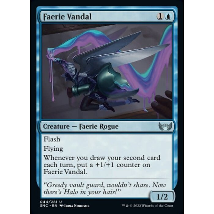 Magic: The Gathering Faerie Vandal (044) Near Mint