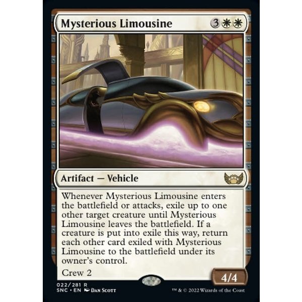 Magic: The Gathering Mysterious Limousine (022) Near Mint Foil