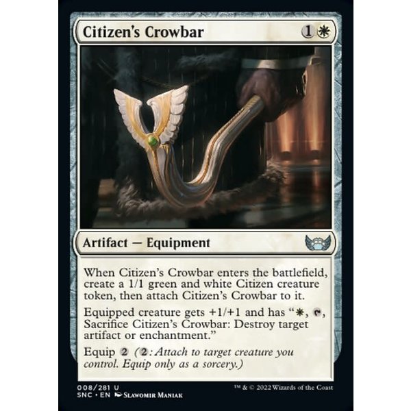 Magic: The Gathering Citizen's Crowbar (008) Near Mint Foil