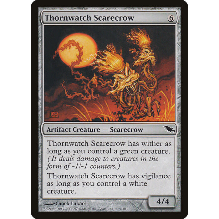 Magic: The Gathering Thornwatch Scarecrow (265) Moderately Played