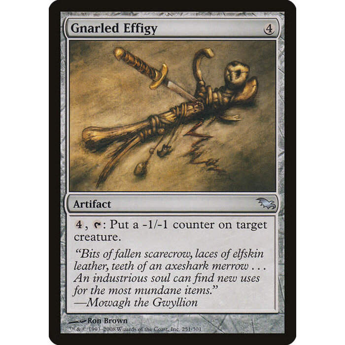 Magic: The Gathering Gnarled Effigy (251) Moderately Played