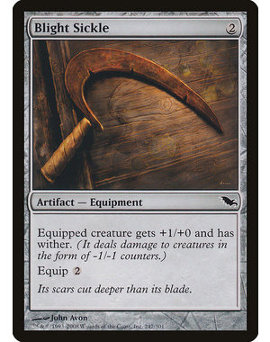 Magic: The Gathering Blight Sickle (247) Moderately Played