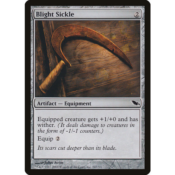 Magic: The Gathering Blight Sickle (247) Moderately Played Foil