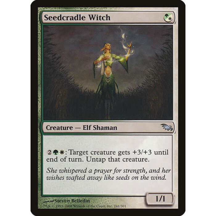 Magic: The Gathering Seedcradle Witch (241) Moderately Played