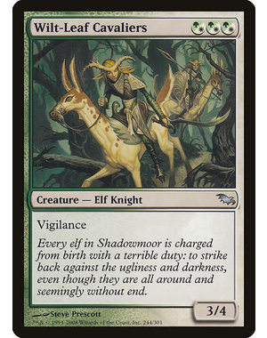 Magic: The Gathering Wilt-Leaf Cavaliers (244) Moderately Played Foil