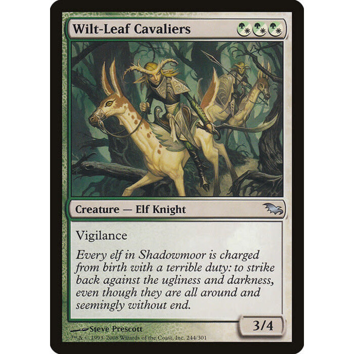 Magic: The Gathering Wilt-Leaf Cavaliers (244) Moderately Played Foil