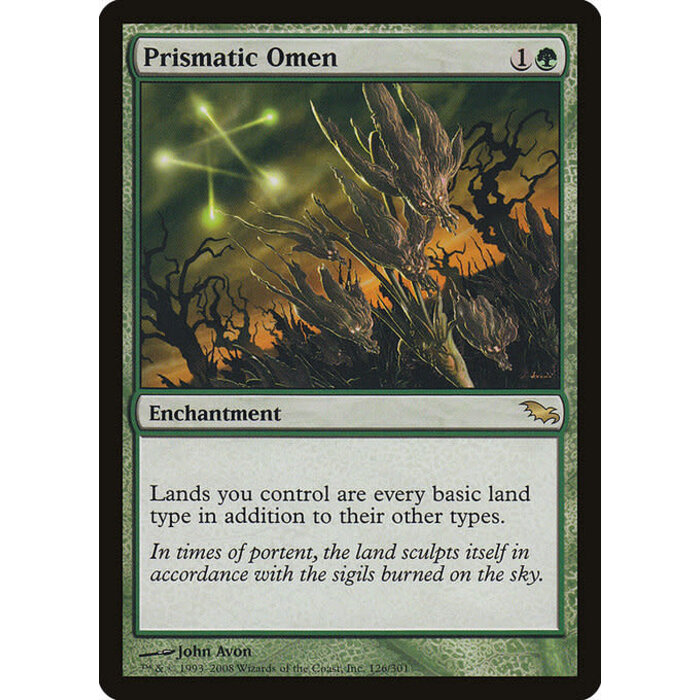 Magic: The Gathering Prismatic Omen (126) Moderately Played - Japanese