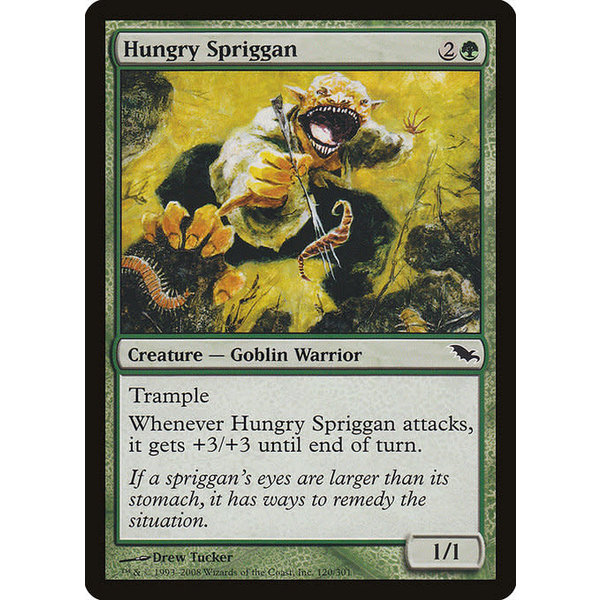 Magic: The Gathering Hungry Spriggan (120) Moderately Played