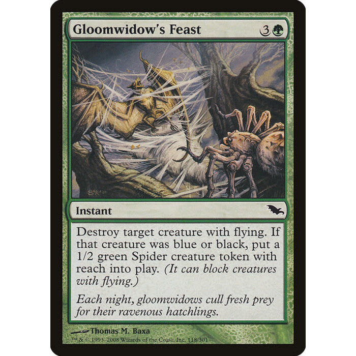 Magic: The Gathering Gloomwidow's Feast (118) Moderately Played