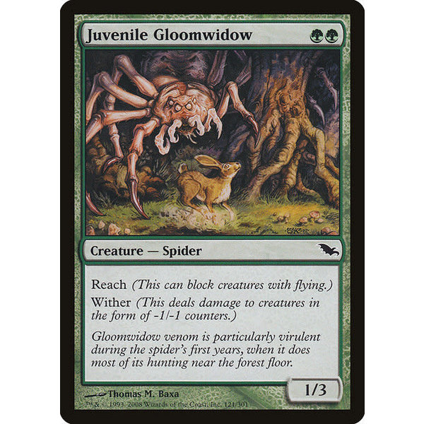 Magic: The Gathering Juvenile Gloomwidow (121) Moderately Played