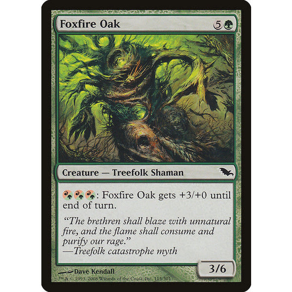 Magic: The Gathering Foxfire Oak (115) Moderately Played