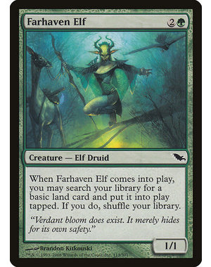 Magic: The Gathering Farhaven Elf (113) Moderately Played Foil