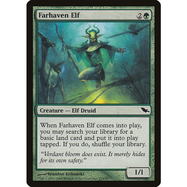 Magic: The Gathering Farhaven Elf (113) Moderately Played Foil