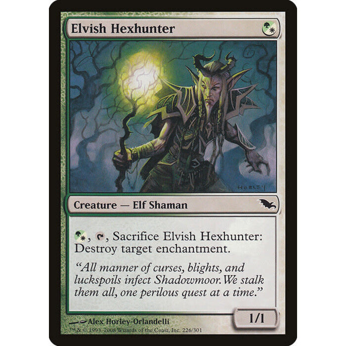 Magic: The Gathering Elvish Hexhunter (226) Moderately Played