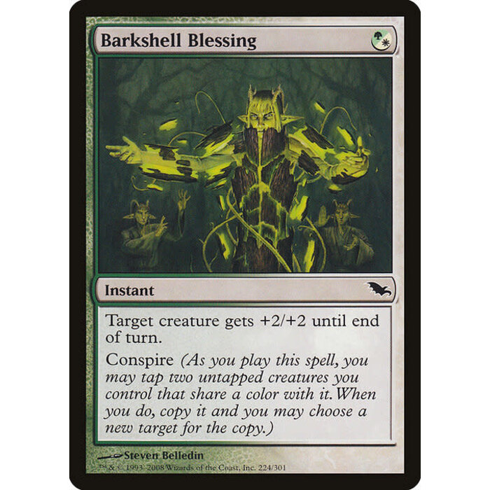 Magic: The Gathering Barkshell Blessing (224) Moderately Played