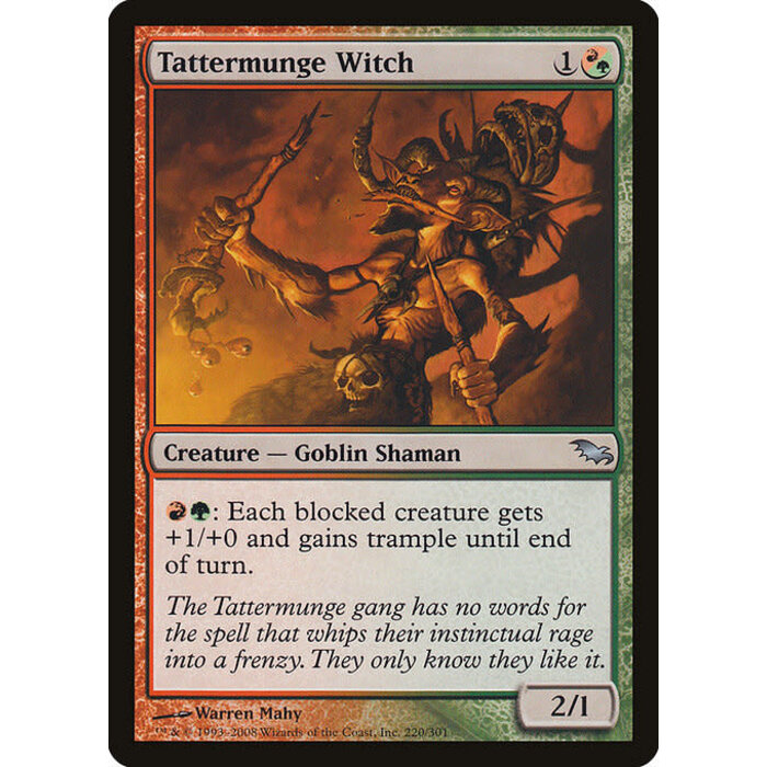Magic: The Gathering Tattermunge Witch (220) Moderately Played