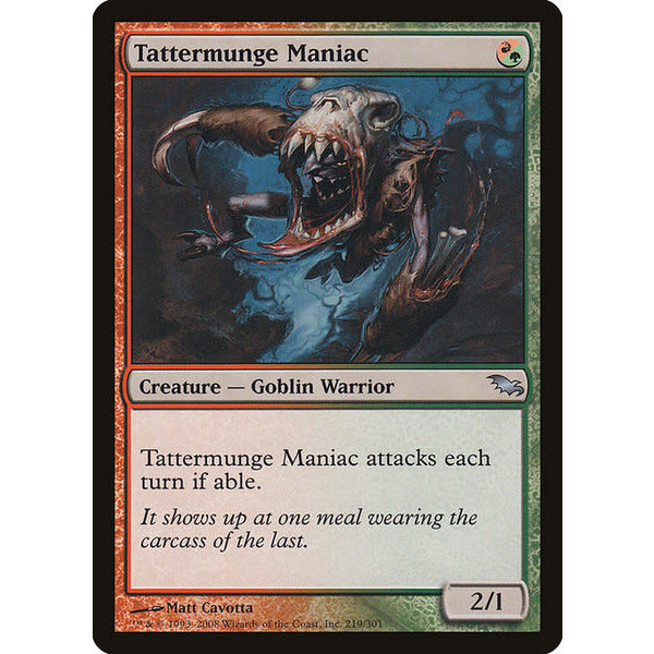 Magic: The Gathering Tattermunge Maniac (219) Moderately Played