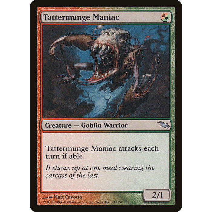 Magic: The Gathering Tattermunge Maniac (219) Moderately Played