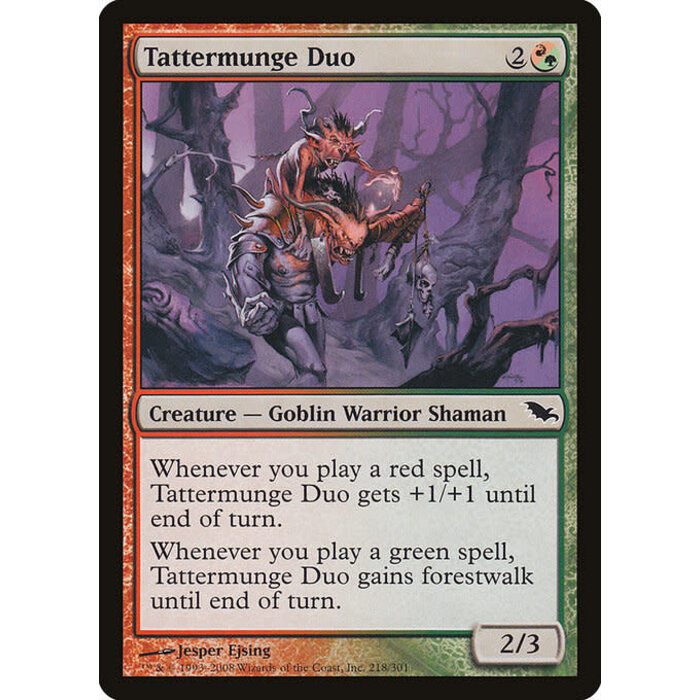 Magic: The Gathering Tattermunge Duo (218) Moderately Played
