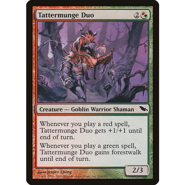 Magic: The Gathering Tattermunge Duo (218) Lightly Played Foil