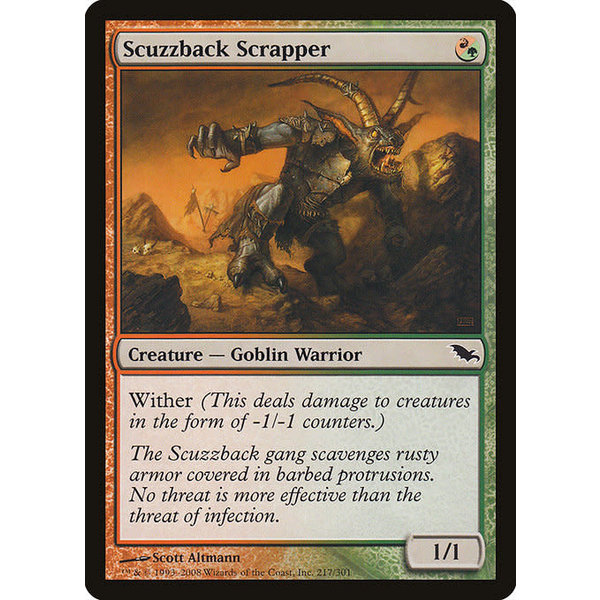 Magic: The Gathering Scuzzback Scrapper (217) Moderately Played