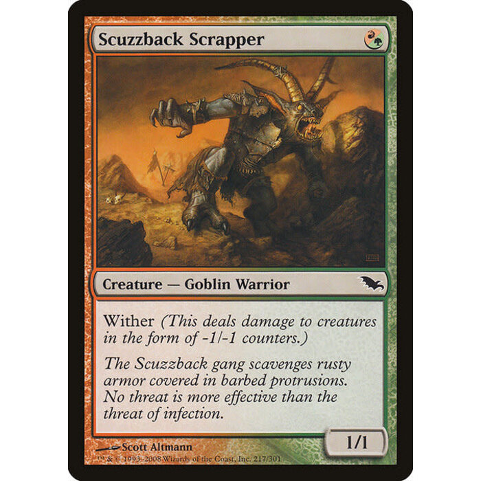 Magic: The Gathering Scuzzback Scrapper (217) Moderately Played