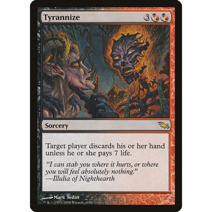Magic: The Gathering Tyrannize (201) Moderately Played