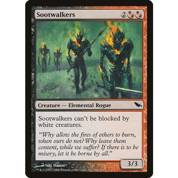 Magic: The Gathering Sootwalkers (196) Moderately Played