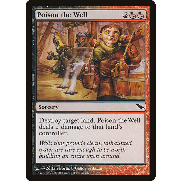 Magic: The Gathering Poison the Well (193) Moderately Played